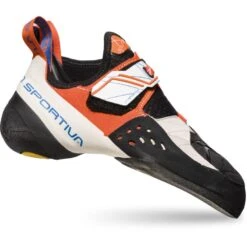 La Sportiva Solution Klimschoenen Dames - White/Lily Orange