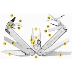 Leatherman 2H Wave + 18-in-1 Multi-Tool - Stainless Steel -Sporten Buiten 2h wave 18 in 1 multitool 4 1124112