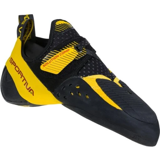 La Sportiva Solution Comp Klimschoenen - Zwart/Geel - Afbeelding 3