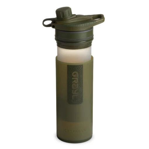 Grayl GeoPress Drinkfles Met Waterfilter - 710ml - Olive Drab - Afbeelding 2
