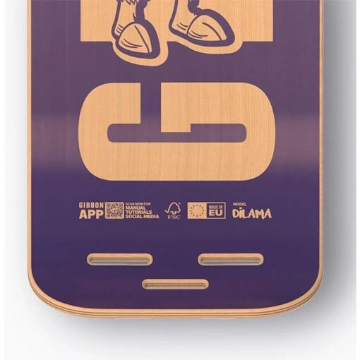 GIBBON Giboard Deck Slacklineboard - Dilama - Dark Purple - Afbeelding 4