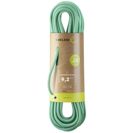 Edelrid Hummingbird Eco Dry 9,2mm Touw - 50m - Icemint-citrus