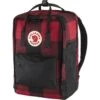 FJÄLLRÄVEN Fjällräven Kanken Re-Wool Laptop 15" Rugzak - Red-black -Sporten Buiten fjaellraeven kanken re wool laptop 15 backpack red black 2 1025480