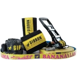 GIBBON Banana Lama Treewear Set XL Slackline - Blauw/geel