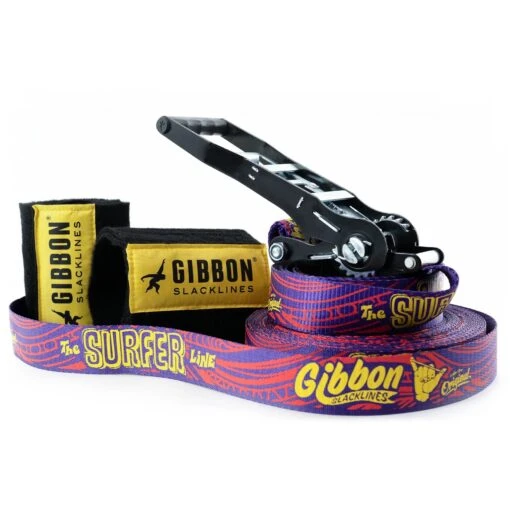 GIBBON Surferline Treewear Set Slackline 30m - Paars