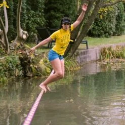 GIBBON Surferline Treewear Set Slackline 30m - Paars -Sporten Buiten gibbon surferline treewear set purple 18831 04 1512356