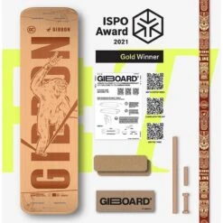 GIBBON Giboard Set Slacklineboard - Roots Rocker Travel - Brown -Sporten Buiten giboard set roots rocker travelslackline gibbonslacklines 229381 3 1046380