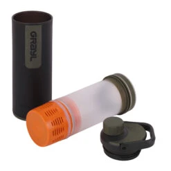 Grayl UltraPress Purifier Drinkfles Met Waterfilter - 500ml - Camp Black -Sporten Buiten grayl ultrapress purifier bottle camp black1 1246276