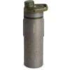 Grayl UltraPress Purifier Titanium Fles Met Waterfilter - 500ml - Olive Drab -Sporten Buiten grayl ultrapress purifier titanium bottle with water filter 500ml olive drab 3 1494963