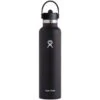 Hydro Flask 24 Oz Wide Mouth Isoleerfles + Flex Straw Dop - 710 Ml - Zwart -Sporten Buiten hydro flask 24 oz standard mouth insulated bottle flex straw cap 710ml black 1 1443249