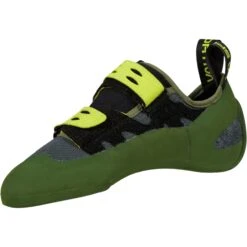 La Sportiva GeckoGym Vegan Klimschoenen - Olive/Neon -Sporten Buiten la sportiva geckogym vegan climbing shoes olive neon 5 1064503