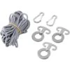 Outwell Touw Met Haak Voor HookTrack - Zwart / Grijs -Sporten Buiten outwell tent hanging system black grey 1 1374938