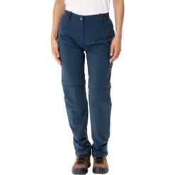 Vaude Farley Stretch Zip-Off Damesbroek II - Short - Dark Sea