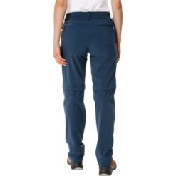 Sporten Buiten -Sporten Buiten vaude womens farley stretch zip off pants ii dark sea 3 1108781
